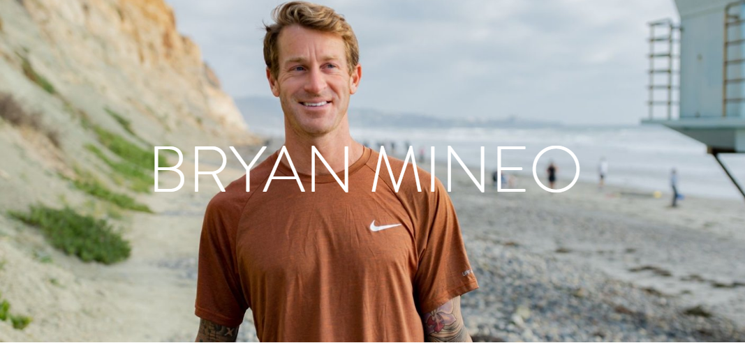 Bryan Mineo on the beach