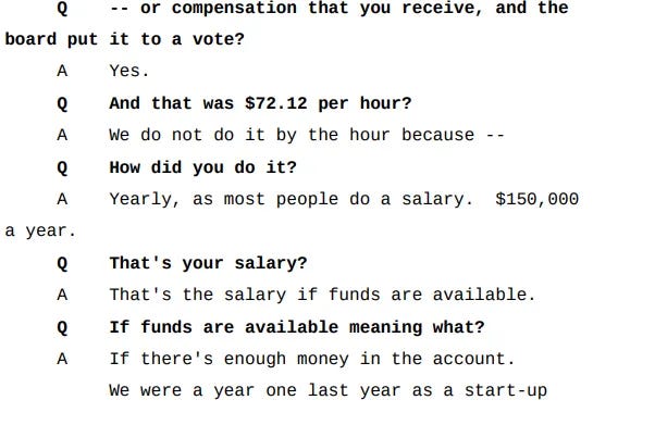 Salary discrepancy reference